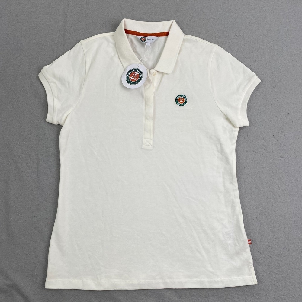 Official Roland Garros French Open Womens Polo shirt L Tennis souvenir NEW $65